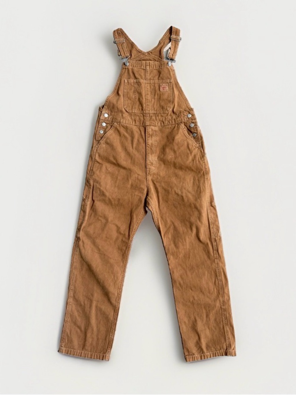Levi's Duck Canvas Bib Overalls Brown Tan Women’s Size M 79107-0012 Streetwear